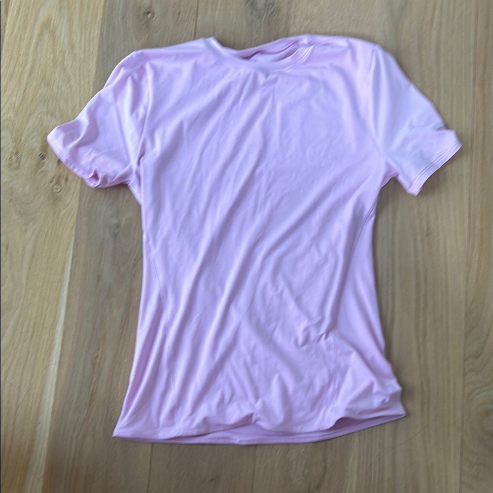 Lululemon Athletica Pink Fitted Short Sleeve Tee